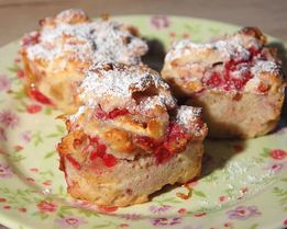 Маффины с зефиром и малиной