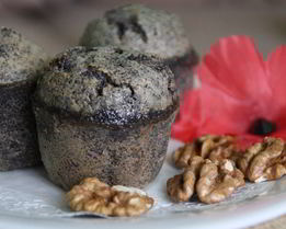 Маково-ореховый маффин без муки