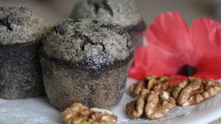 Маково-ореховый маффин без муки