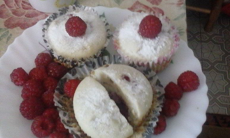 Рецепт малиновых маффинов