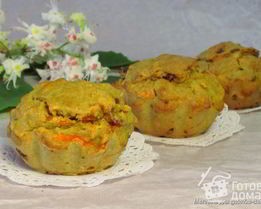 Морковно-овсяные маффины с финиками