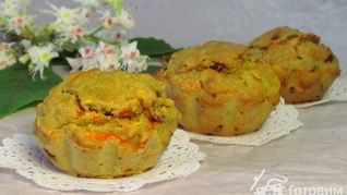 Морковно-овсяные маффины с финиками