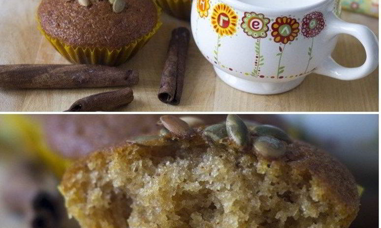 Рецепт постных тыквенных маффинов