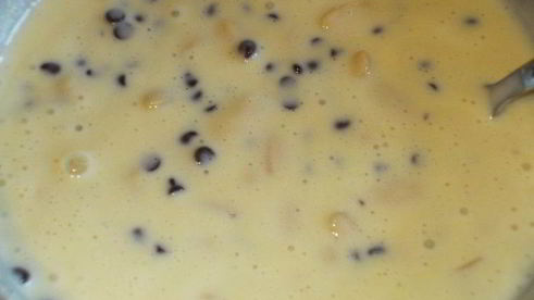 шоколадные маффины с миндалем и сливочным сыром