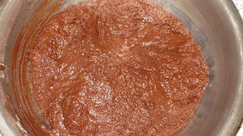 шоколадные маффины с миндалем и сливочным сыром