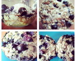 Ягодные маффины из овсяных хлопьев