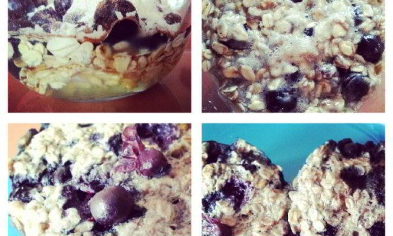 Рецепт ягодных маффинов из овсяных хлопьев