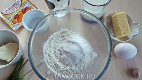 закусочные маффины с сыром и укропом