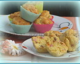 Закусочные маффины с ветчиной
