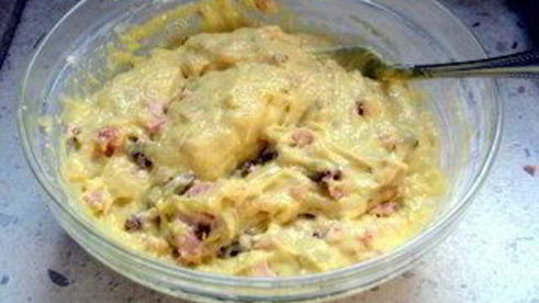 закусочные маффины с ветчиной