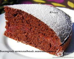 Быстрый шоколадный манник