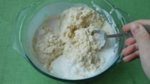 манник на кефире простой