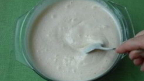 манник на кефире простой