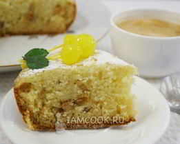 Манник на кефире с мукой в мультиварке