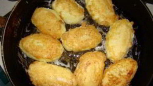 манник на сковороде