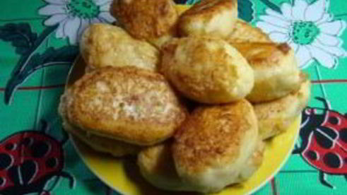 манник на сковороде