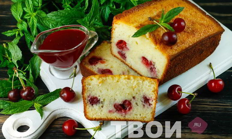 Рецепт манника с вишней