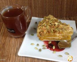 Насыпной манник с тыквенной начинкой