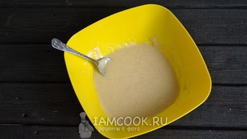 постный манник с яблоками