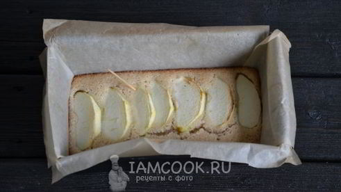 постный манник с яблоками