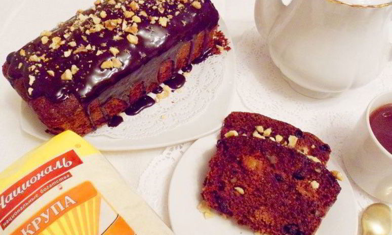 Рецепт постного шоколадного манника