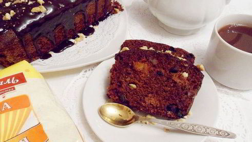 постный шоколадный манник