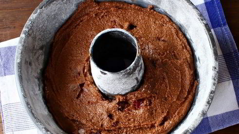 шоколадный манник с вишней