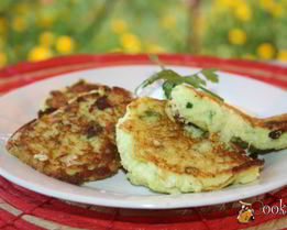 Кабачковые оладушки с семолиной