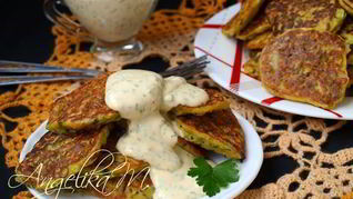 Кабачковые оладьи с морковью