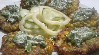 Кабачковые оладьи