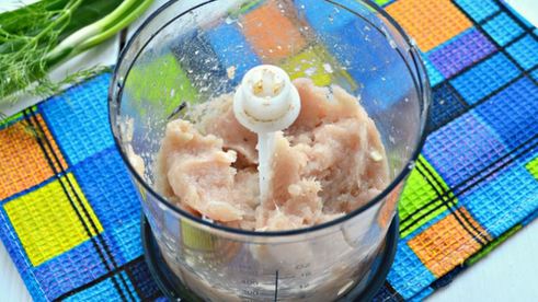 картофельные оладьи с куриным фаршем