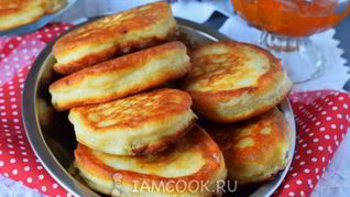 Классические оладьи на кефире