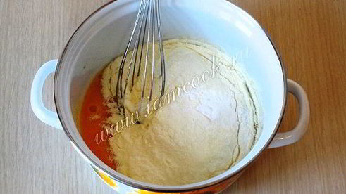 молочные оладьи на желтках