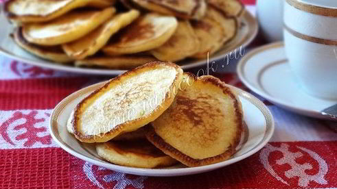 молочные оладьи на желтках