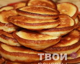 Оладушки на молоке