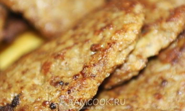 Рецепт оладий из говяжьей печени