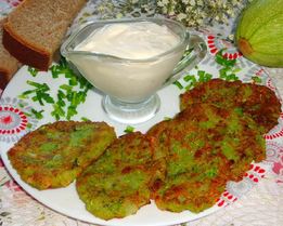 Оладьи из кабачков без яиц