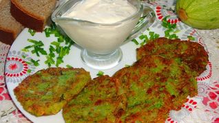 Оладьи из кабачков без яиц