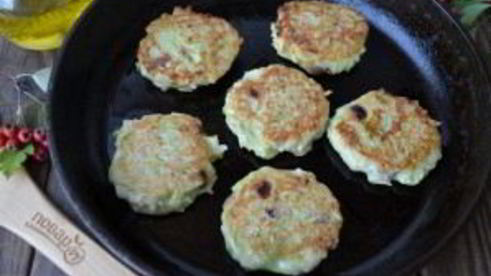 оладьи из кабачков и яблок