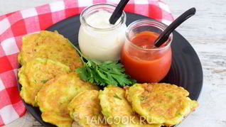 Оладьи из кабачков на кефире