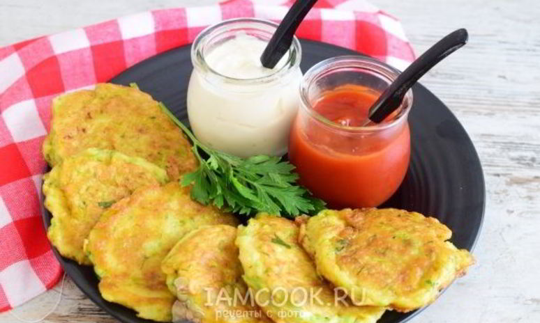 Рецепт оладий из кабачков на кефире