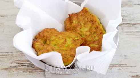 оладьи из кабачков на кефире