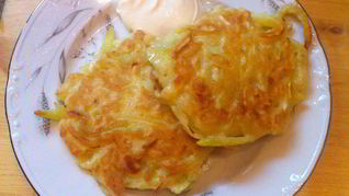 Оладьи из кабачков с чесноком