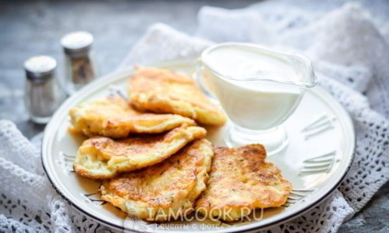 Рецепт оладий из куриной грудки с майонезом