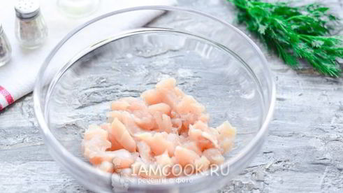 оладьи из куриной грудки с майонезом