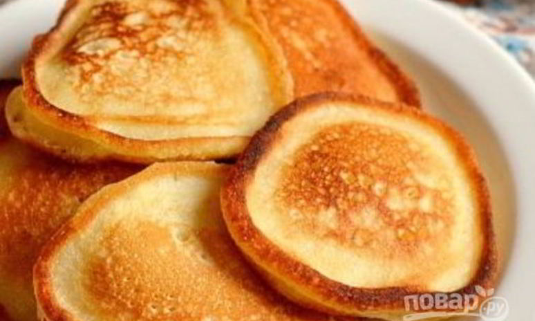 Рецепт оладий из манки