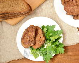 Оладьи из свиной печени