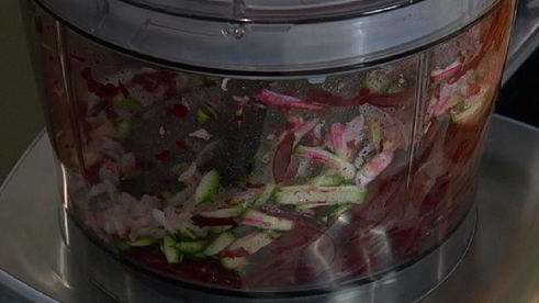 оладьи из цукини, свеклы и феты