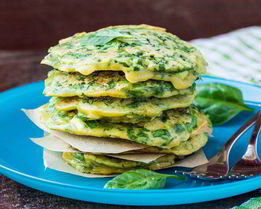 Оладьи из зелени