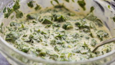 оладьи из зелени